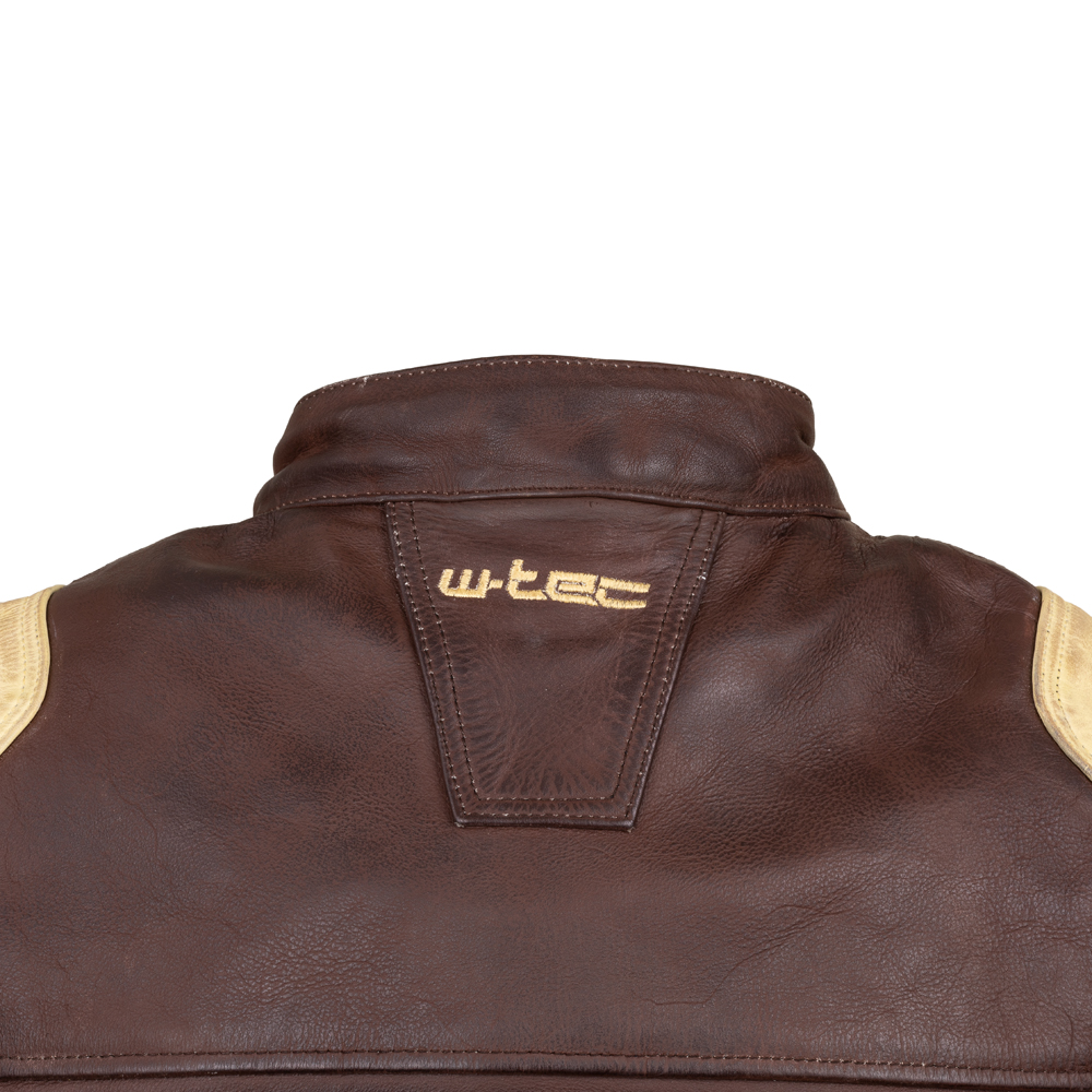 Bikers Gear Australia Vintage Motorradjacke – Gewachstes Leder, CE-Protektoren, Abnehmbare Weste