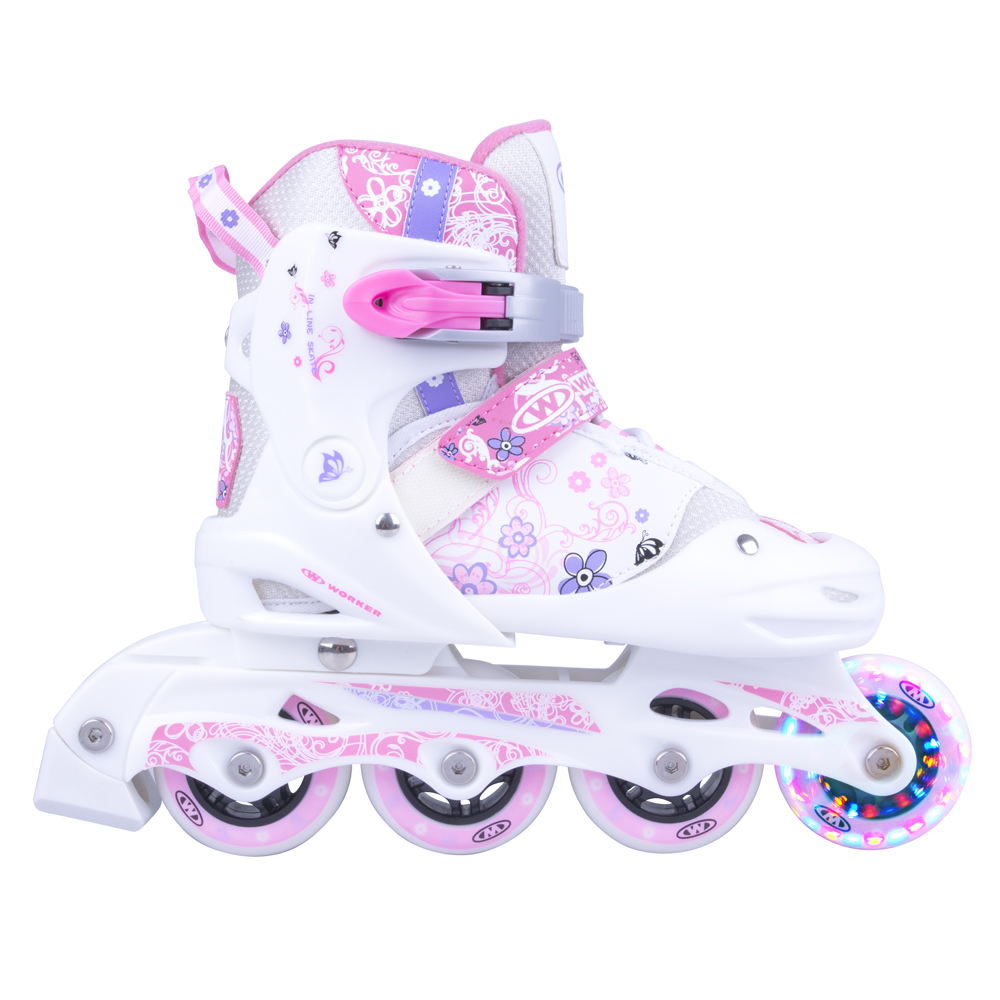 Inline-Skates Kinder/Erwachsen Verstellbare Inliner mit 8 Blinkende LED-Rädern Anfänger Rollschuhe Kinder Ideal für Frauen Mädchen Jungen Männer Größe 31-42 
