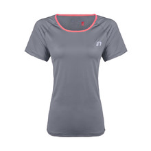 Damen-Lauf-T-Shirt Newline Imotion - kurzer Ärmel - grau