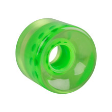 Durchsichtiges Rad für das Penny Board 60 × 45 mm - grün