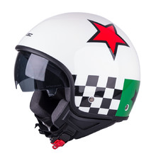 W-TEC FS-710G Roller Helm - weiß mit Grafik