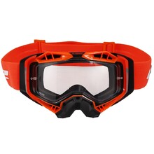 Motocross-Brille LS2 Aura Black H-V Orange Klarglas