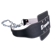inSPORTline NF-9057 Lederband mit Kette zum Gewichtheben - schwarz