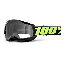 100% Strata 2 Motocross-Brille - Upsol černo-fluo žlutá, čiré plexi