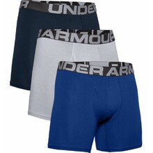 Boxerky Under Armour Charged Cotton 6in 3 Pack - Royal