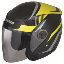 Motorradhelm Cassida Reflex - schwarz-gelb