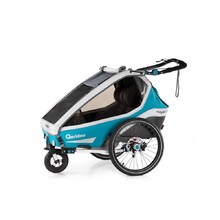 Multifunktionaler Kinderwagen Qeridoo KidGoo 2 Sport - Petrol Blau