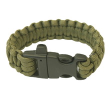 Armband , Pfeife,  Highlander Paracord - olivgrün