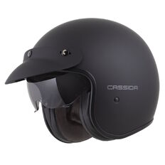 Cassida Oxygen Solid 2.0 Motorradhelm schwarz-matt/dunkelgrau