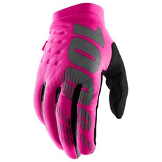 Fahrrad- und Motocross-Handschuhe für Frauen 100% Brisker Women's pink/schwarz