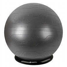 Gymnastikball inSPORTline Stretch Ball 65 cm mit BallBase