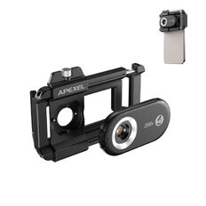 Apexel 200x Smartphone-Mikroskopobjektiv mit LED- und UV-Licht
