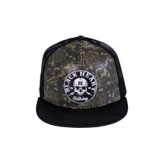 Mütze BLACK HEART Bastard Skull Trucker