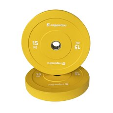 Gummischeibe inSPORTline Bumper Plate Go 15 kg 50 mm