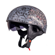 W-TEC Black Heart V535 Cross Skull Motorradhelm