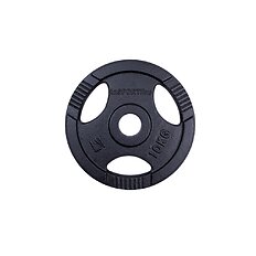 Olympische Scheibe aus Gusseisen inSPORTline Hamerton Schwarz 10 kg 50 mm