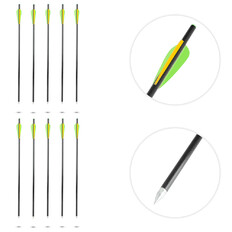 Laminatpfeile inSPORTline Vladson 50cm 10 Stk