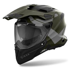 Moto Helm Airoh Commander 2 Reveal matt militärisch grün