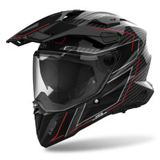 Moto Helm Airoh Commander 2 Carbon Stylish glänzend