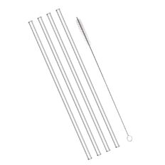 Set mit Ersatzhalmen für Thermobecher mit Reinigungsbürste - 4 Stück