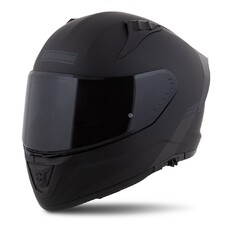 Motorradhelm Cassida Aero Solid schwarz matt/grau