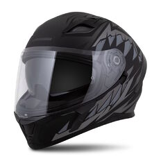 Cassida Orbit StriX Motorradhelm schwarz matt/grau