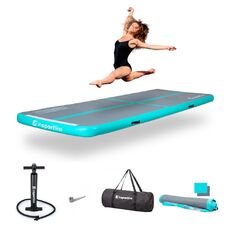 Airtrack inSPORTline Airstunt 300x100x10 cm grau mit Handpumpe