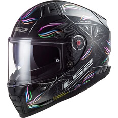 Motorradhelm LS2 FF811 Vector II Tropical Schwarz Weiß