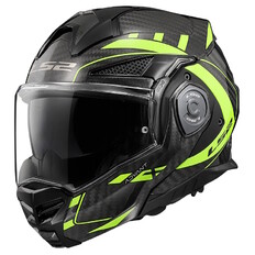 Klappbarer Motorradhelm LS2 FF901 Advant X Carbon Future H-V Gelb P/J