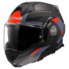 Flip-up Motorradhelm LS2 FF901 Advant X Oblivion Matt Schwarz Blau P/J