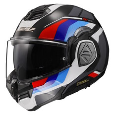 Flip-up Motorradhelm LS2 FF906 Advant Sport Gloss Schwarz Blau Rot P/J