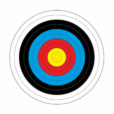 Yate Durchmesser 80 cm - 10 Stk - Papierzielscheibe