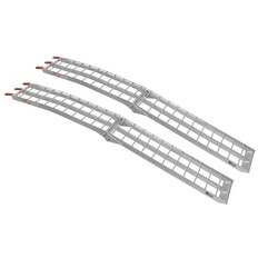 Q-TECH klappbare breite Aluminiumrampe 1 Paar