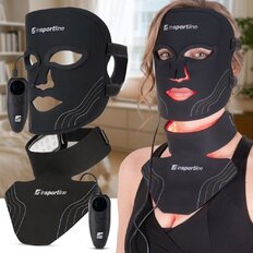 Infrarot-LED-Maske „inSPORTline Radora“ und Maske für Hals und Dekolleté „Rademis“ 2500 mAh