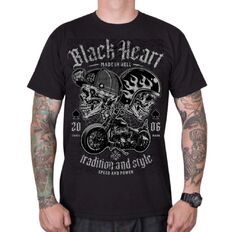 T-shirt BLACK HEART Traditionell und stilvoll
