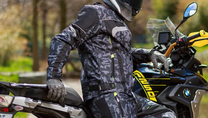 Herren textil Motorradjacken