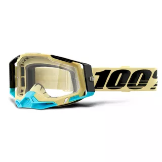 Motorradbrille 100% Racecraft 2 Airblast, klares Plexiglas