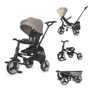 Coccolle Spectra Dreirad mit Führungsstange - Greystone