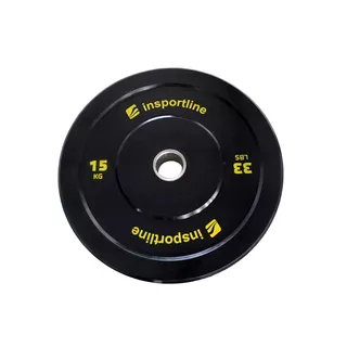 Gummischeibe inSPORTline Bumper Plate Lite 15 kg 50 mm