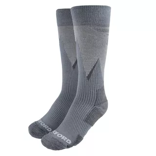 Kompressionssocken aus Merinowolle Oxford Merino Oxsocks grau - grau