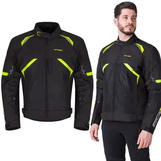 W-TEC Timuco Sommer-Moto-Jacke - schwarz-fluo