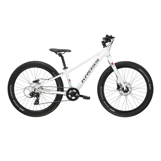 Jugendfahrrad Kross LEVEL JR 2.0 24" Gen 007 - bílá / černá / lesk