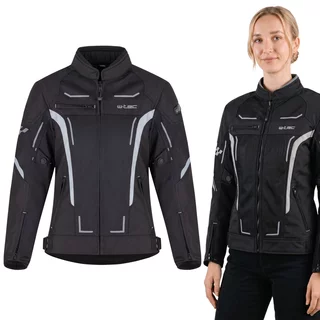 W-TEC Mirelia Damen Sommer Moto Jacke - schwarz-grau