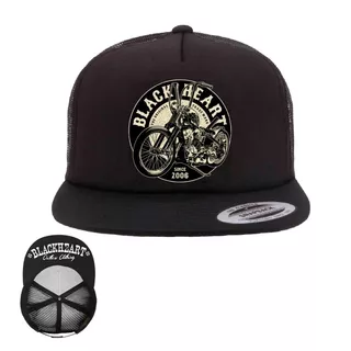 Mütze BLACK HEART Chopper King Trucker BLK - schwarz