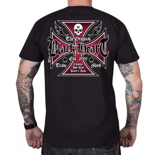 T-shirt BLACK HEART Herz Kreuz