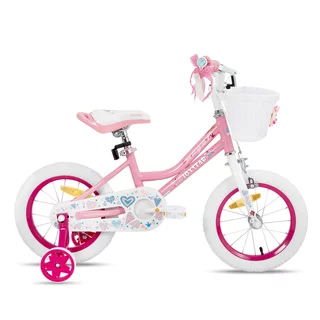 Kinderfahrrad Joystar Angel 14" mit Korb und Stützrädern • 91–119 cm