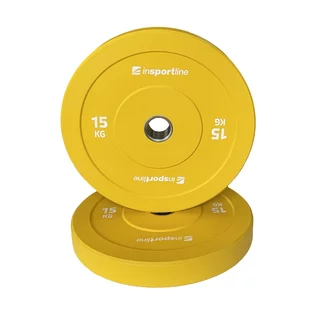 Gummischeibe inSPORTline Bumper Plate Go 15 kg 50 mm