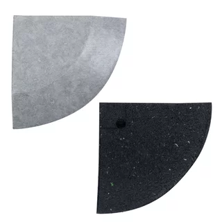 Ecke für Luxteko Waffelpads 2cm 1St. - mramor