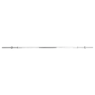 Hantelstange inSPORTline Welenorty gerade 220cm/30mm - mit Gewinde und Klemmen