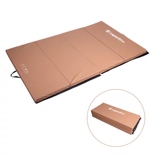Faltbare Gymnastikmatte inSPORTline Kvadfold 200x120x5 cm - braun